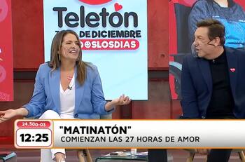 "Los viernes, un canal hace el matinal no más": La propuesta de Monserrat Álvarez que sacó aplausos de los animadores en la "Matinatón"