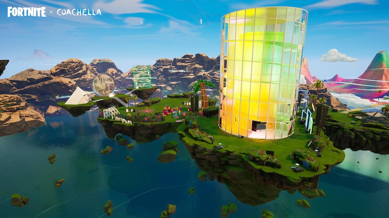 Esta es la Isla Coachella. Créditos: Fortnite
