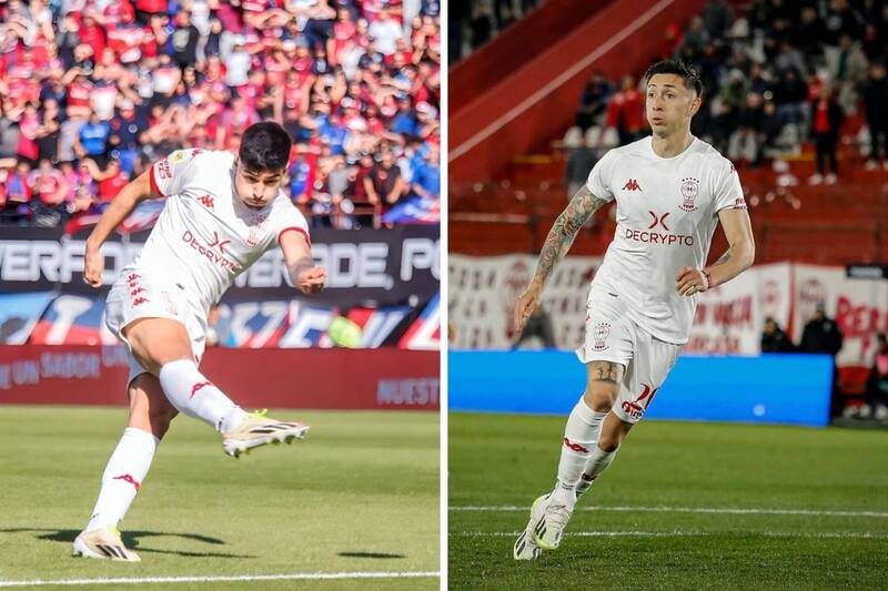 Los dos futbolistas chilenos son de los pocos puntos rescatables de Huracán.