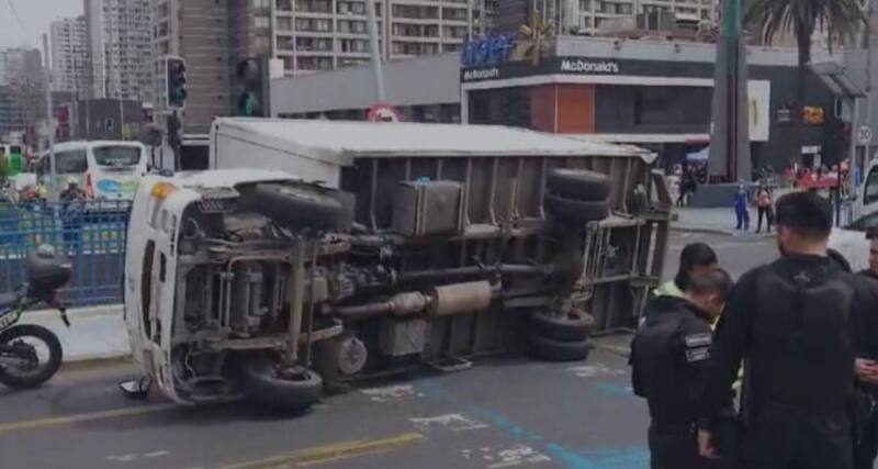 El vehículo quedó en plena Av. Alameda