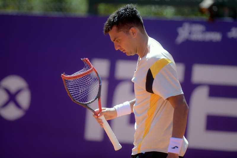 Tomás Barrios falló en los momentos clave y se despide del Masters 1000 de Miami. Foto: Agencia Aton.