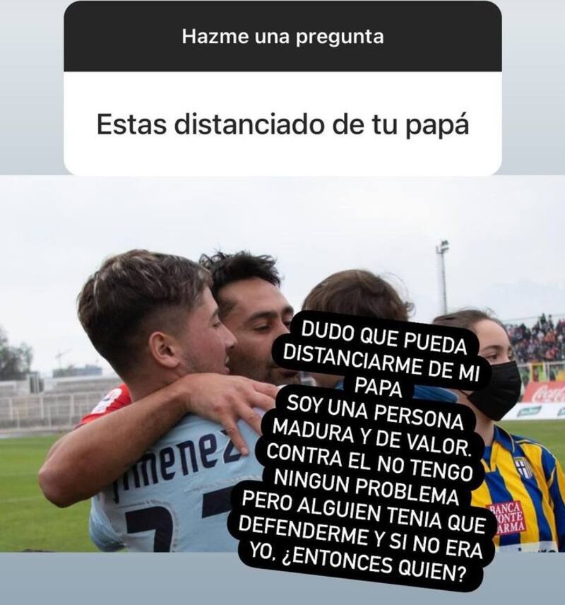 Diego Jiménez respondió sobre la relación con su padre. Créditos: Instagram