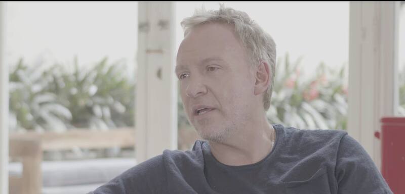 Martín Cárcamo conversando con Benjamín Vicuña.