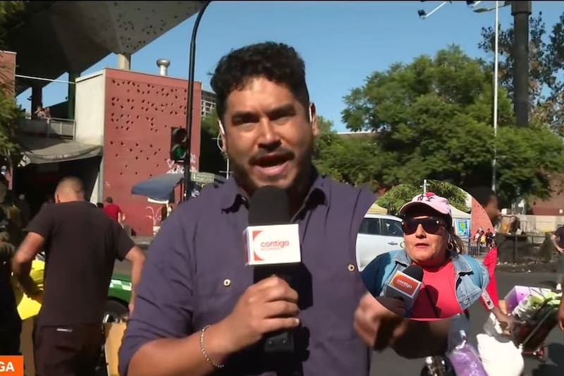 vivió un tenso móvil junto a los comerciantes ambulantes desde La Vega. Créditos Captura: YouTube.