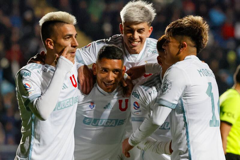 Cristián Palacios fue el goleador de la U esta tarde en Rancagua. Foto: Aton.