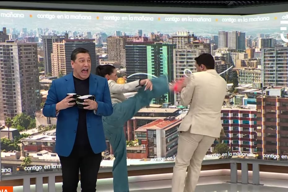 El animador estaba presenciando todo lo que estaba pasando en el set de Contigo en la Mañana.