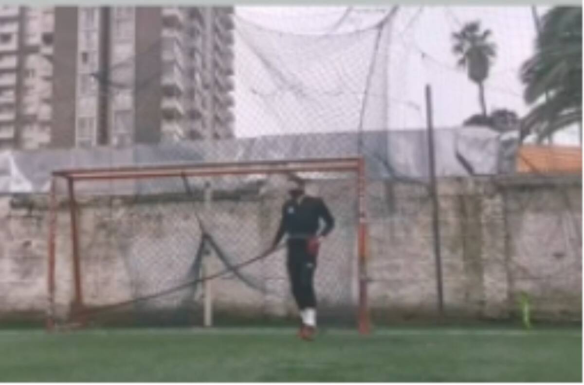 El duro entrenamiento de Brayan Cortés pensando en el retorno del fútbol