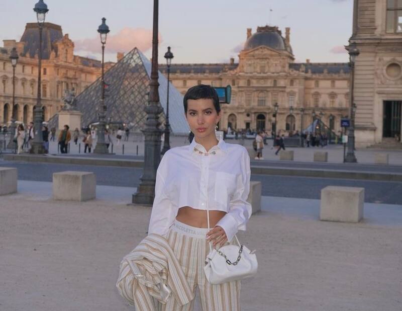 Aylén Milla durante su viaje en París. Foto: Instagram.