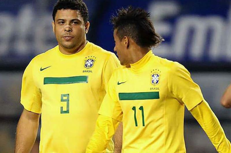 Ambos compartieron equipo en la selección de Brasil.