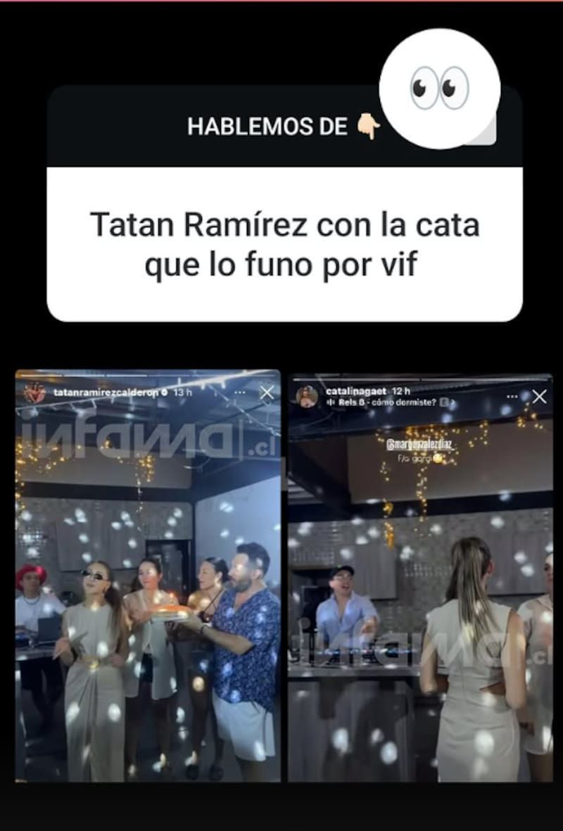 compartieron en Instagram videos de cumpleaños de amiga en común.