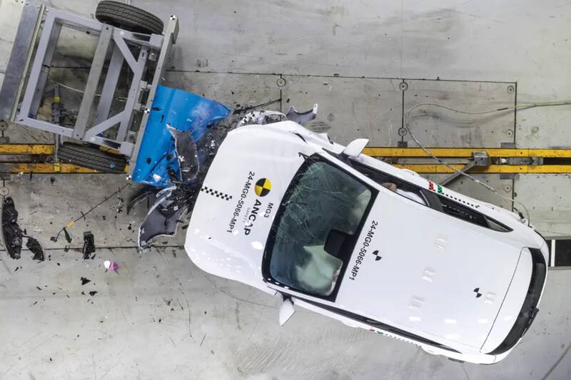 Prueba de choque MG3