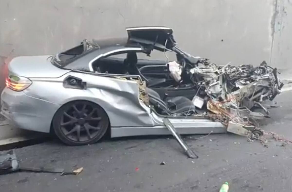 Choque de alto impacto en Vespucio Sur: víctima salió eyectada de vehículo