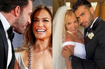 De Jennifer Lopez y Ben Affleck a Britney Spears: Las celebridades que se casaron en 2022