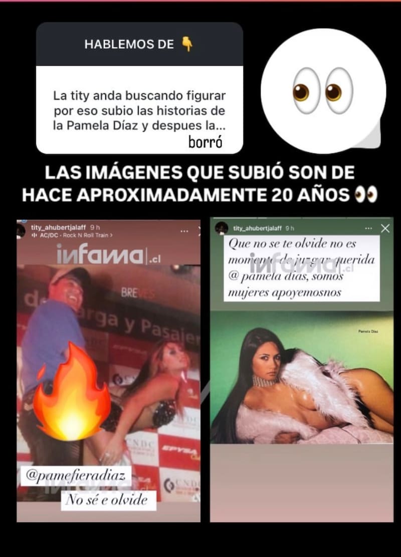 Titi Ahubert se lanzó contra Pamela Díaz.