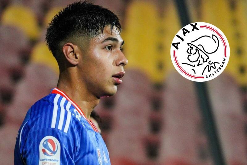 Darío Osorio podría salir de Universidad de Chile rumbo al Ajax. Foto: Cristóbal Cornejo / Dalebulla