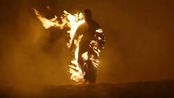 Kanye West se prendió fuego, trajo a DaBabby y Marilyn Manson y simuló una boda con Kim Kardashian