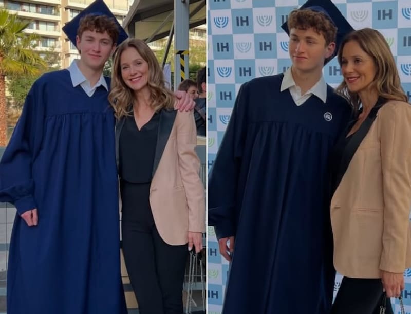 Daniela Kirberg en la graduación de Benjamín Elfenbein. Créditos: Instagram