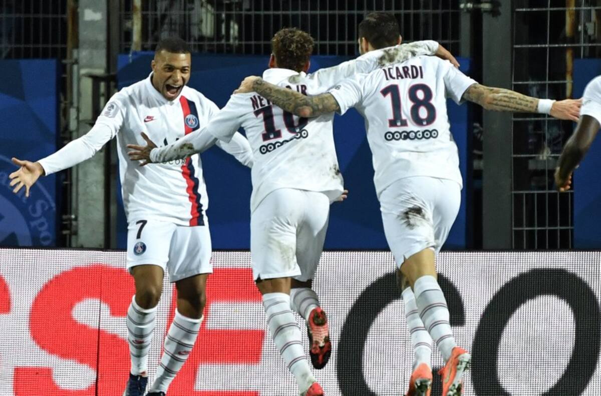 PSG venció en su visita al Montpellier y sigue firme en la punta de la Liga 1