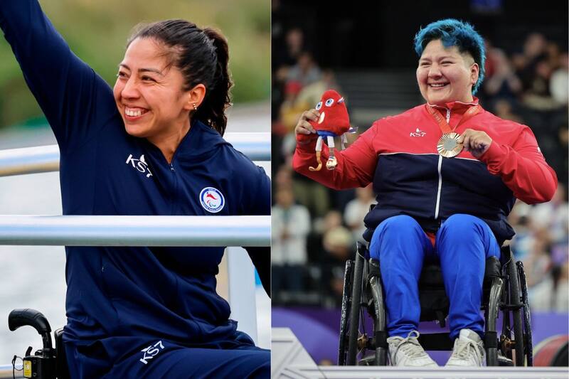 Katherinne Wollermann y Marion Serrano, las medallistas chilenas de este día en los Juegos Paralímpicos.