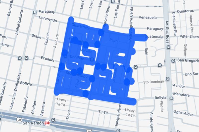 En este sector de la comuna también habrá cortes de luz durante la jornada del 13 de enero. Créditos: Enel.