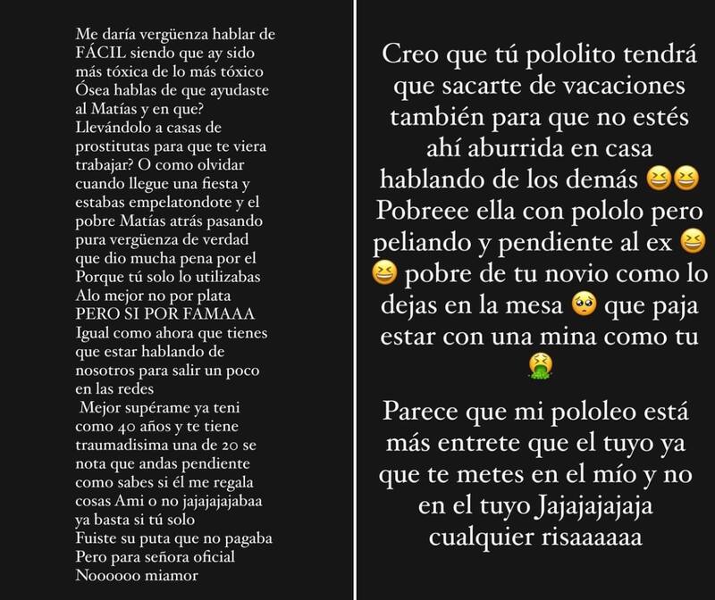 Historias de Anaís Vilches. Créditos: Instagram