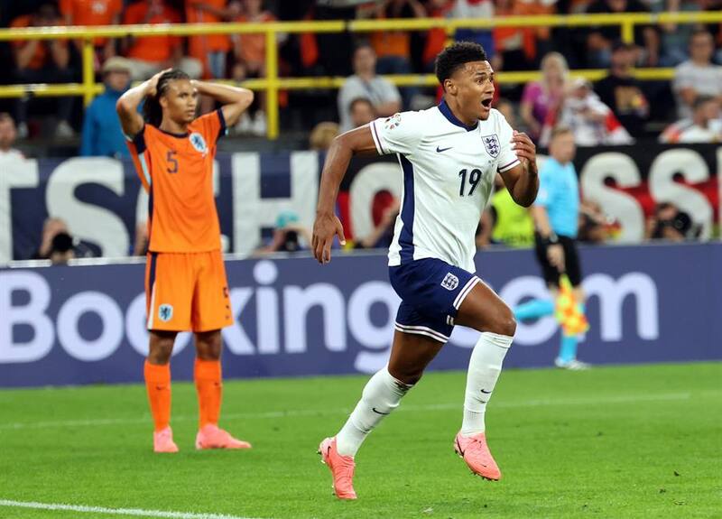 El gol agónico de Watkins que metió a Inglaterra en la final de la Eurocopa. Foto: EFE.