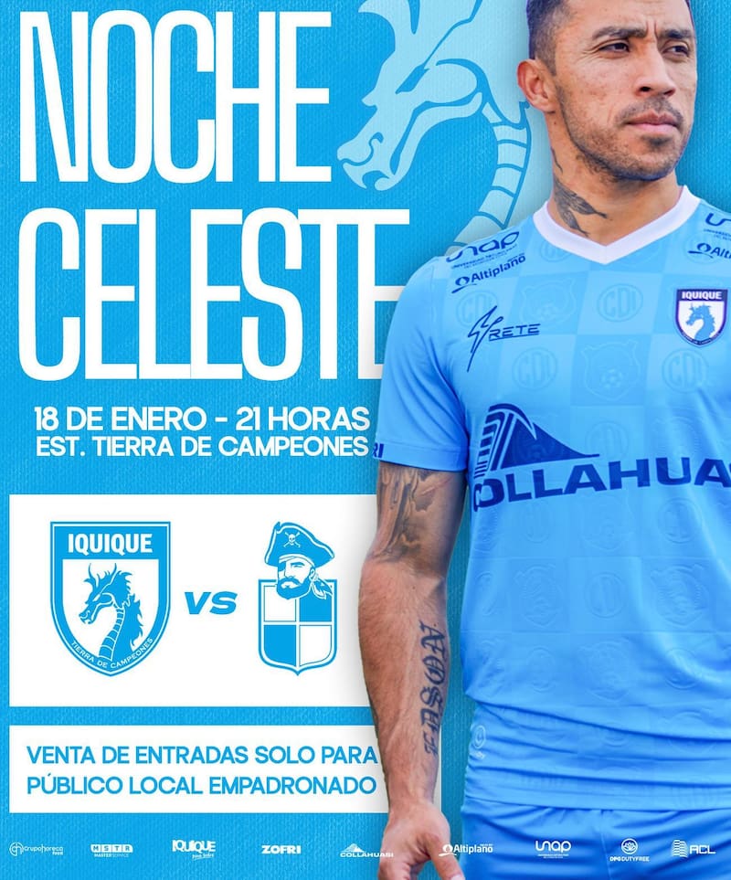 El club enfrentará a Coquimbo Unido.