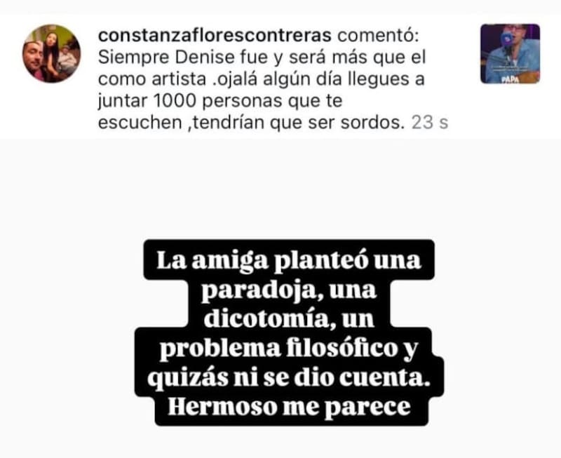 Historia de Camilo Zicavo. Créditos: Instagram