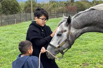 "Los extraño mucho": Arturo Vidal publicó emotivas fotos de sus hijos junto a sus caballos en el criadero "Haras Il Campione"