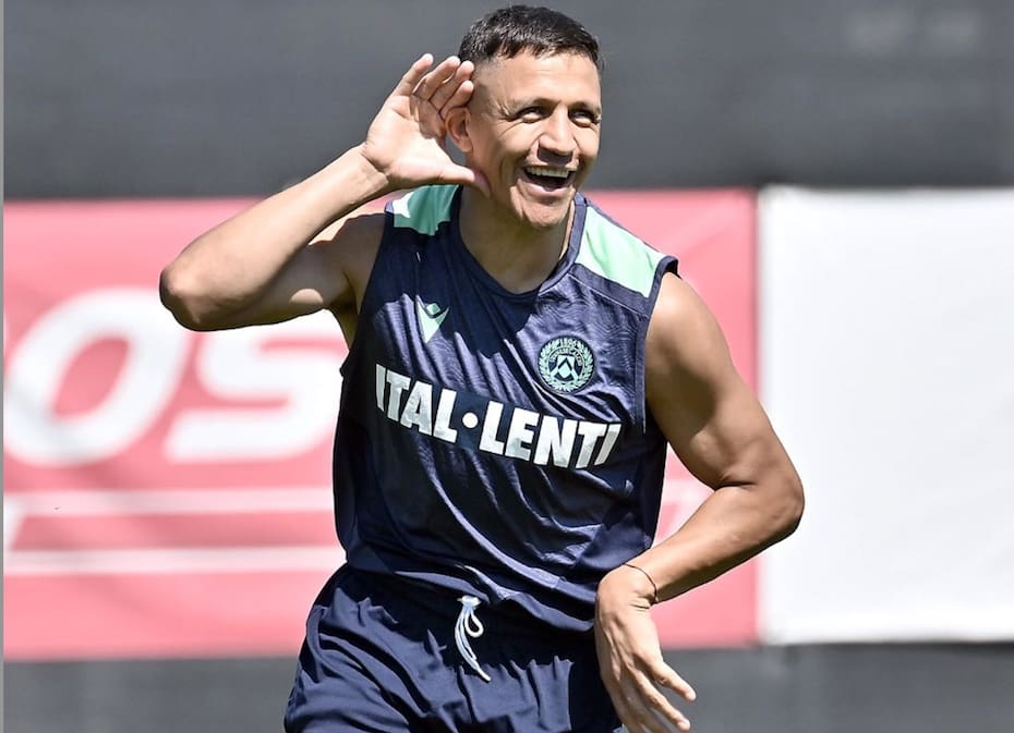 Todo indica que el delantero chileno dejará el Udinese al finalizar la actual temporada. Facebook Udinese Calcio