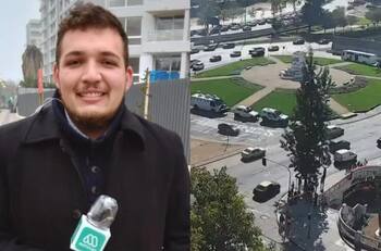 Equipo de “Meganoticias” es agredido en medio de manifestaciones en el centro de Santiago
