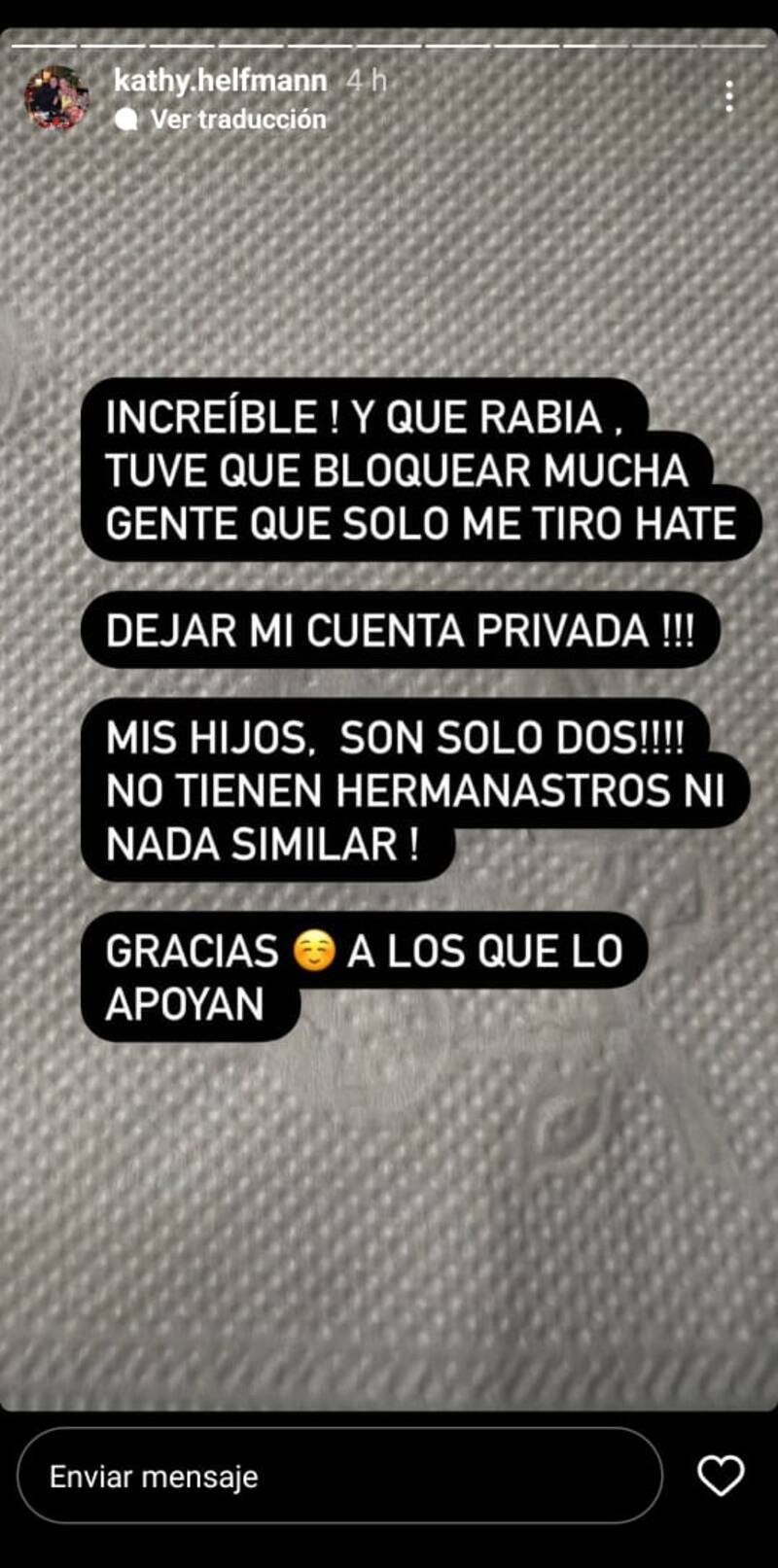 Críticas de la madre de Raimundo Cerda.