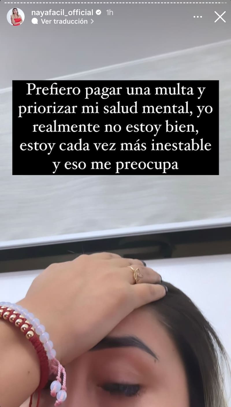 Naya Fácil decidió priorizar su salud mental y bajarse de "¿Ganar o Servir?".