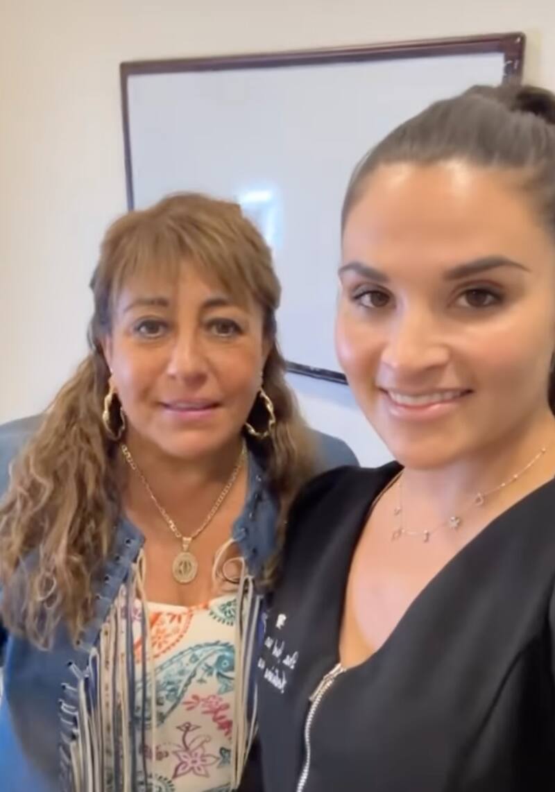 Helhue Sukni en la consulta médica. Créditos: Instagram.