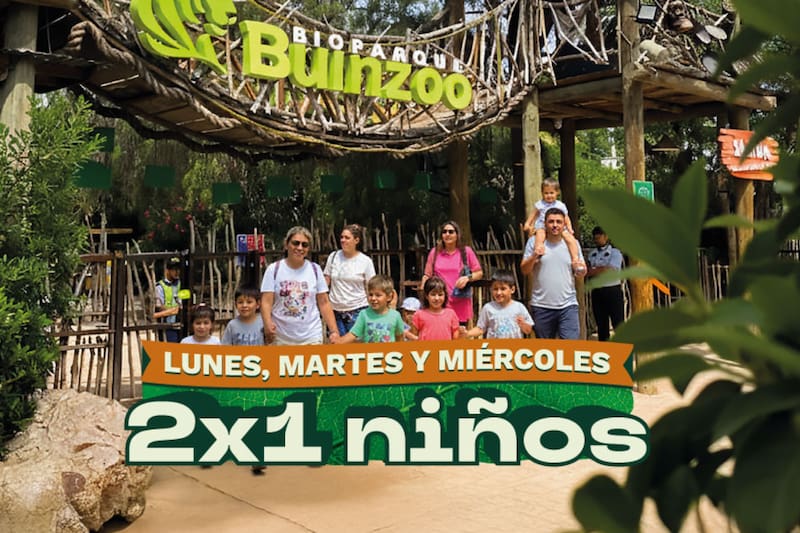 La oferta permite acceder a tickets 2x1 para niños por tiempo limitado para cerrar las vacaciones de verano con broche de oro. Créditos: Buin Zoo.