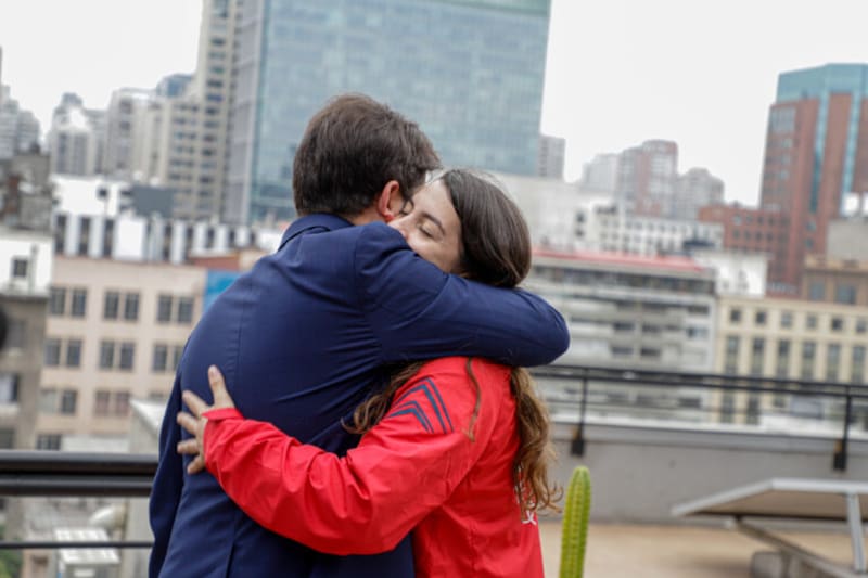 La pareja ingresó al recinto durante la mañana de este miércoles.