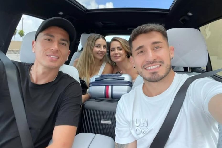 Los jugadores de la U vacacionan juntos en Estados Unidos.