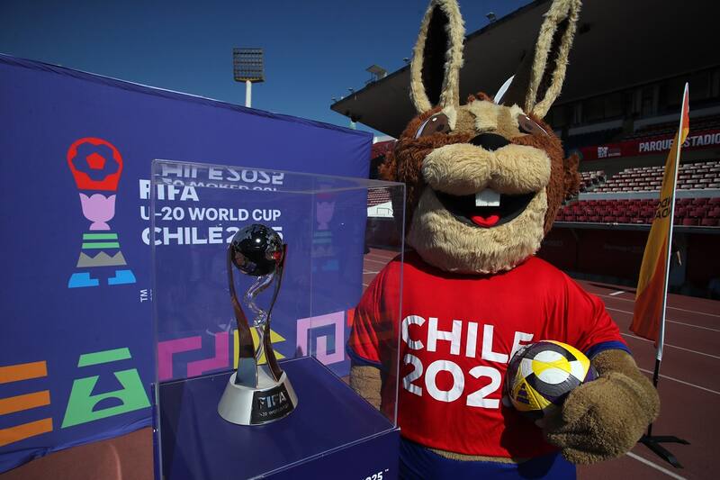 Vito, mascota del Mundial Sub 20 de Chile. Agencia Aton