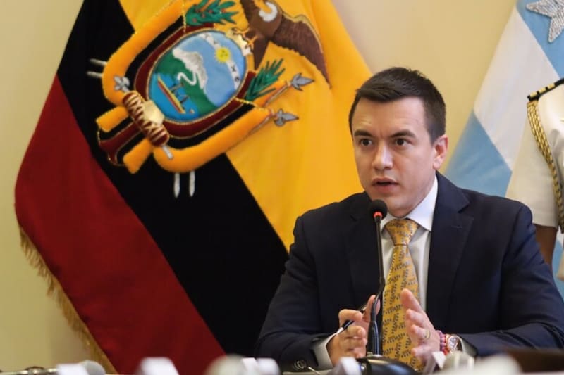 El Presidente de Ecuador intenta lidiar con la crisis de seguridad que atraviesa el país.