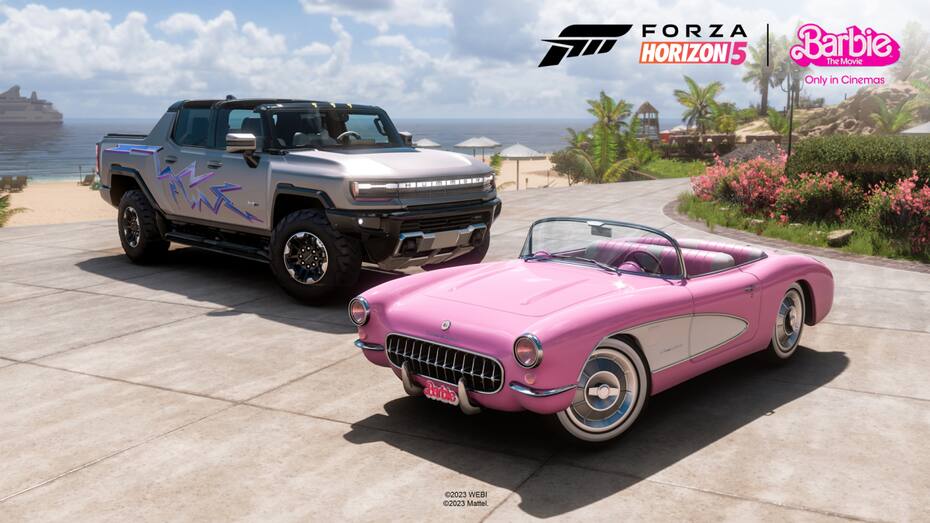 Estos son los dos autos que ya puedes descargar gratis. Créditos: Mattel - Microsoft.