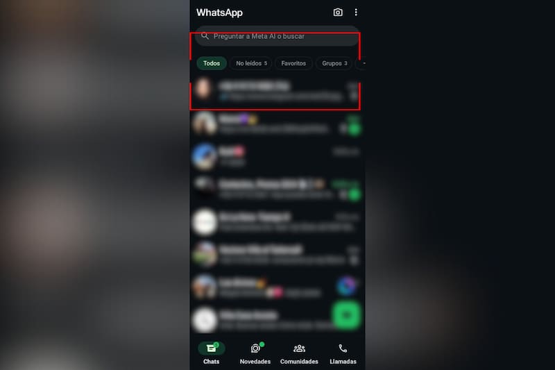Este nuevo apartado permite filtrar de mejor manera tus chats.