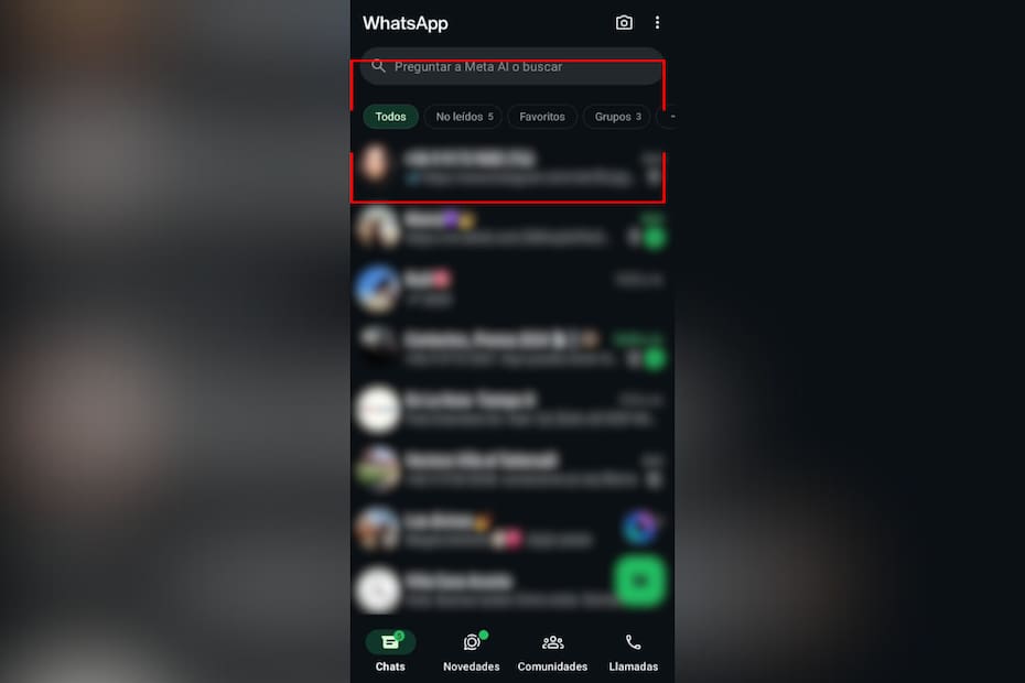Este nuevo apartado permite filtrar de mejor manera tus chats.