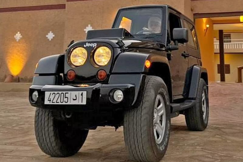El inusual Jeep Wrangler / Fotos: instagram @saberdrives