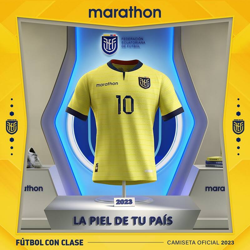 Los nuevos modelos de Ecuador reemplazarán la antigua camiseta utilizada para el Mundial de Qatar 2022.