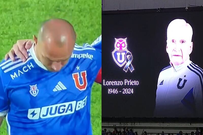 VIDEO | El emocionante homenaje de la U tras el fallecimiento de Lorenzo Prieto, histórico masoterapeuta.