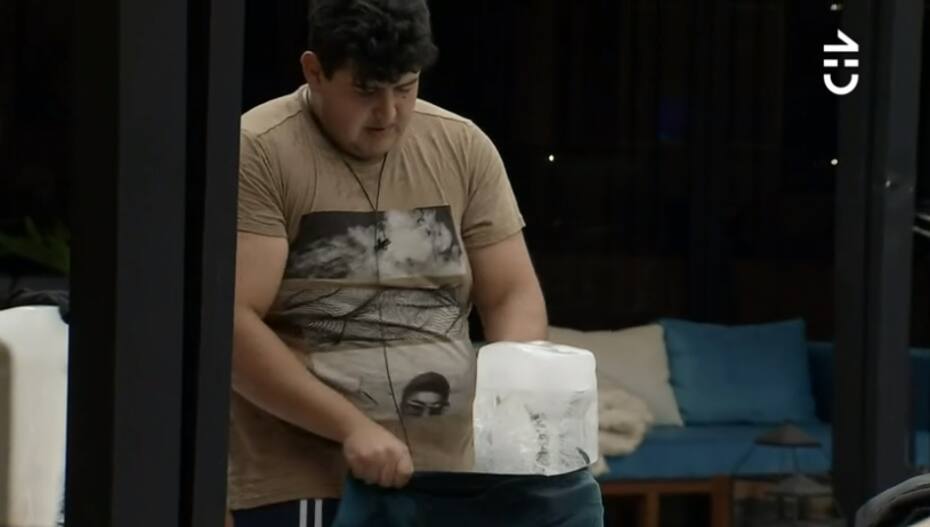 Rubén durante la competencia de "Gran Hermano" Chile.