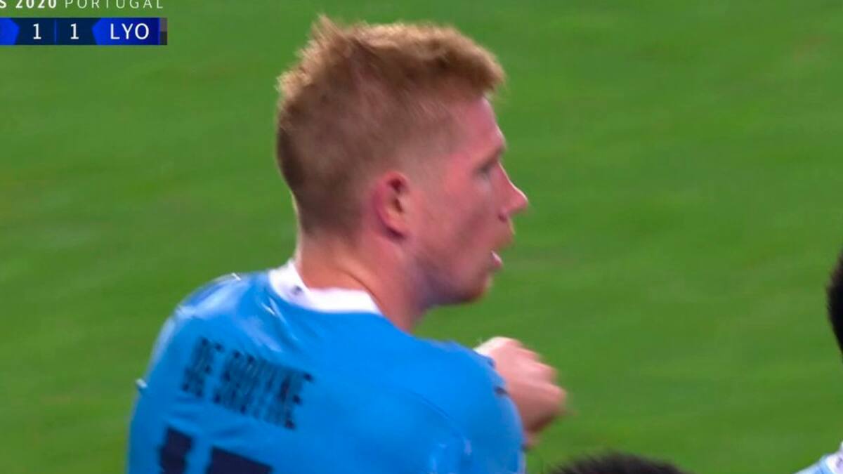 Una poesía al fútbol: Golazo de De Bruyne para el empate del City ante Lyon