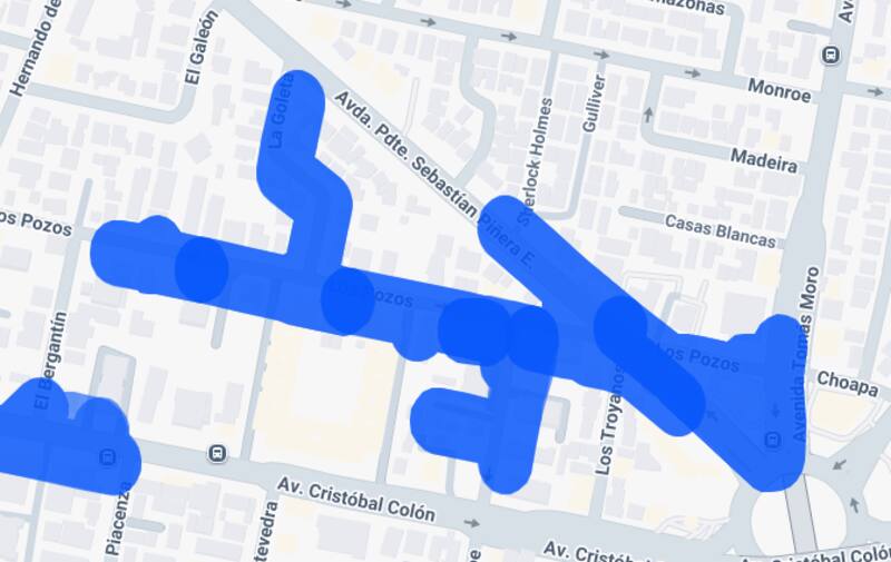 Este sector de Las Condes se verá afectado.