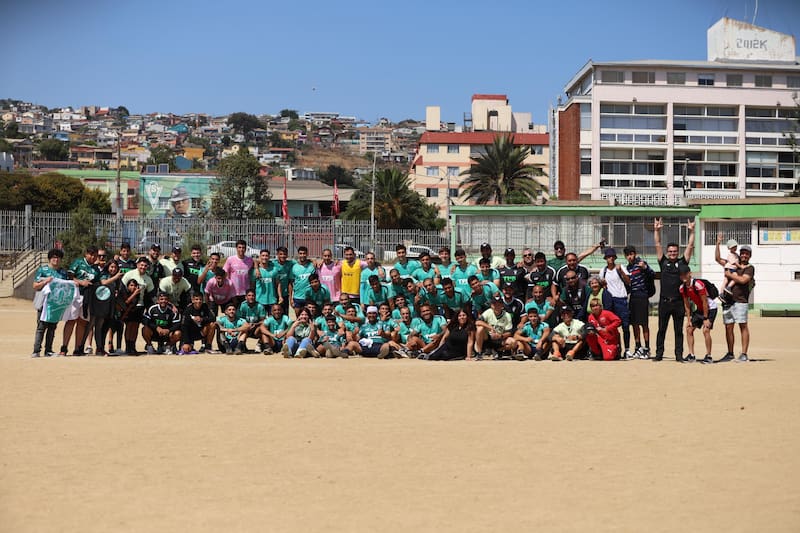 El club entrenando en Alejo Barrios. Fotos: Comunicaciones Santiago Wanderers.