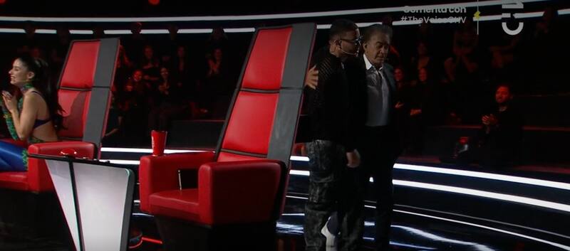 "Puma" Rodríguez abandonó el estudio de "The Voice". Créditos: Chilevisión.